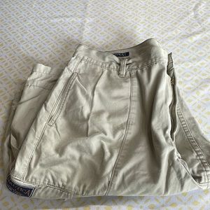 Nautica Men’s Tan Khaki Cargo Shorts size 38 Like new